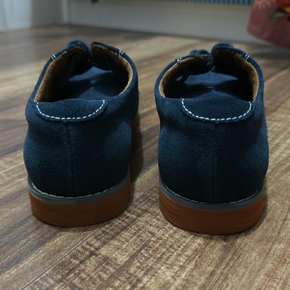NWOT Florsheim Supacush Boys Blue suede shoes 5 - Picture 4 of 7